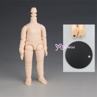 11BD-D01MW-G Obitsu 11cm Body Baby Doll White Skin Magnet  