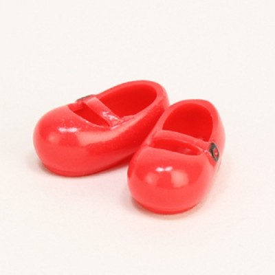 11SH-F002R-G Obitsu 11cm Body Doll Mary Jane Magnet Shoes Red