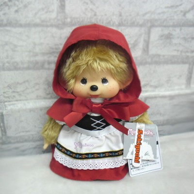259632 Monchhichi M Size Fairy Tale Girl Red Hood Hat ~ RARE  ~ 