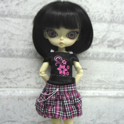 1/6 BJD Outfit Low Waist Skirt + Tee FLOWER 400300
