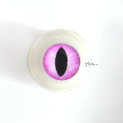 CAT10C55 Hujoo Baby 1/6 bjd Acrylic Round Cat Eye 10mm Pink