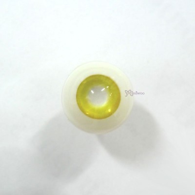 HE16C09 MSD 1/4 Bjd Full Round  Acrylic Meta Doll Eye 16mm Yellow