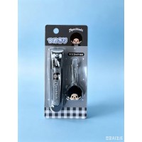 139016 Color Monchhichi Nail Cutter with Mascot 指甲鉗 連吊飾  - Black