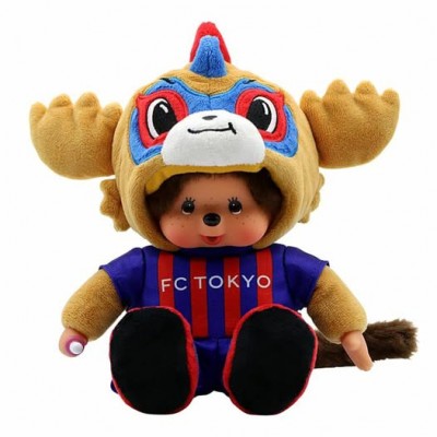 16025135 Japan J-League Soccer Club FC Tokyo x Monchhichi S Size Plush ~ RARE