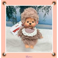 201280 Sekiguchi Monchhichi S Size Fluffy Boy with Brown Bib ~ 