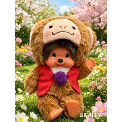 201600 Monchhichi S Size 2016 Year of the Monkey with Bean Bag Heart Pat Pat  