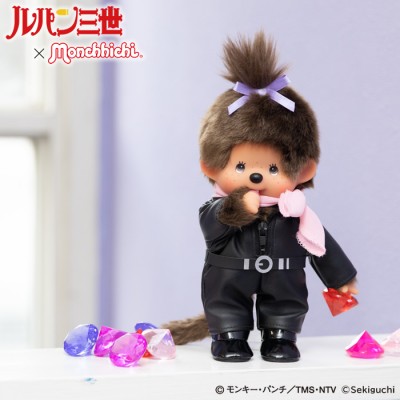 202270 Monchhichi S Size Plush Lupin the Third 50 Anniversary Fujiko Mine Girl ~ LAST ONE