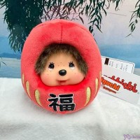 202935 Monchhichi 12cm Plush Lucky Daruma Lucky Bean Bag RED ~ NEW ~ 202935 Monchhichi 12cm Plush Lucky Daruma Lucky Bean Bag RED ~ NEW ~
