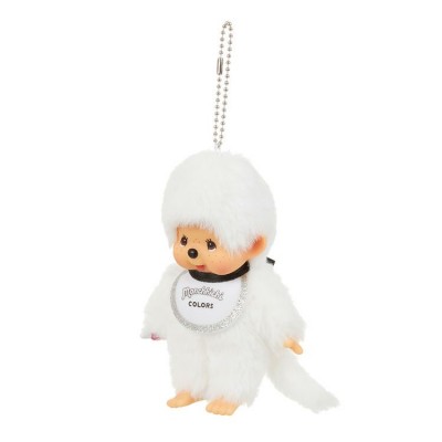 203475 Monchhichi SS Size Colors Keychain Mascot - White ~ 