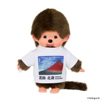 203499 Monchhichi Art S Size Plush with Tee 富嶽三十六景 凱風快晴 ~ NEW 203499 Monchhichi Art S Size Plush with Tee 富嶽三十六景 凱風快晴 ~ NEW