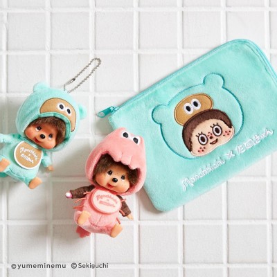 203789 TanuQn x Monchhichi 13.5cm Multi Pouch Bag ~ CRAZY SALES ~ 