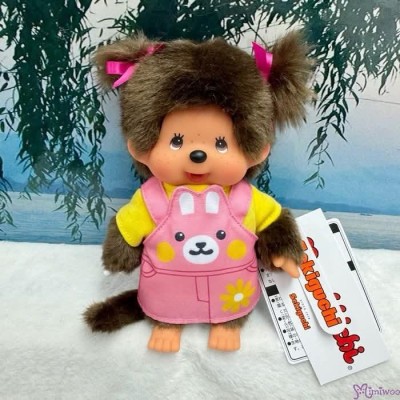 203888 Sekiguchi Monchhichi S Size Animal Dress Pink Bunny Girl