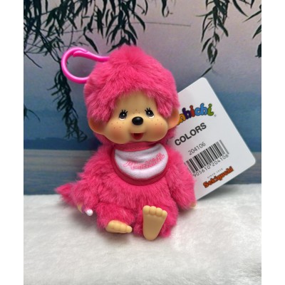 204106set Monchhichi SS Size Colors Mascot with Plastic Keychain (4pcs Set)