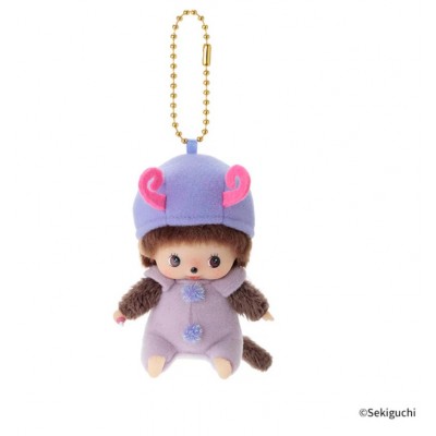 204595 Color Monchhichi Baby Bebichhichi 10cm Keychain Mascot - Butterfly Purple   ~ PRE-ORDER