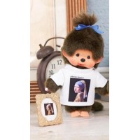 204960 Monchhichi Art S Size Plush with Tee - Girl with a Pearl Earring ~ PRE-ORDER ~