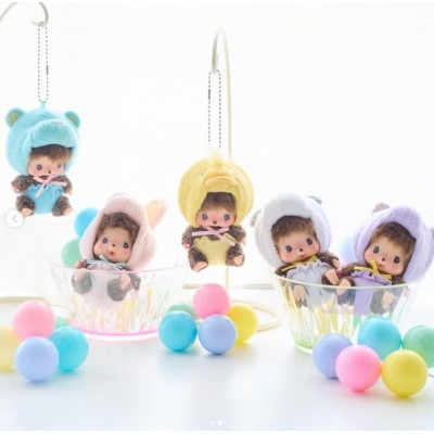 205783+790+806+813+820 Monchhichi Baby Bebichhichi SS Size Big Head Animal Mascot 5pcs Set