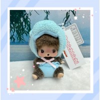 205790 Monchhichi Baby Bebichhichi SS Size Big Head Plush Animal Mascot - Blue Bear 205790 Monchhichi Baby Bebichhichi SS Size Big Head Plush Animal Mascot - Blue Bear