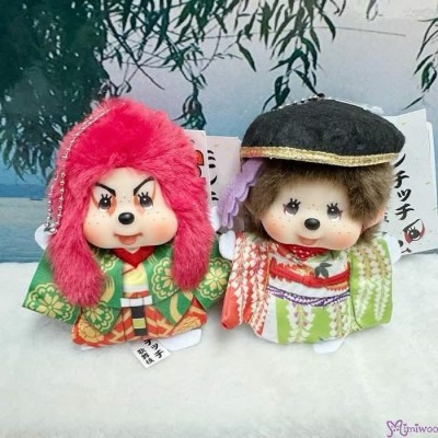 205837 Japan Limited Monchhichi Kabuki Mascot Red Lion ~ NEW 