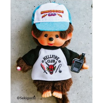 206025 NETFLIX Limited Monchhichi x Stranger Things SS Size Keychain Mascot Helfire Club ~ PRE-ORDER ~ 206025 NETFLIX Limited Monchhichi x Stranger Things SS Size Keychain Mascot Helfire Club ~ PRE-ORDER ~