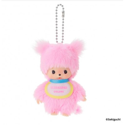 206124 Color Monchhichi Baby Bebichhichi 12cm Keychain Mascot - PINK ~ PRE-ORDER