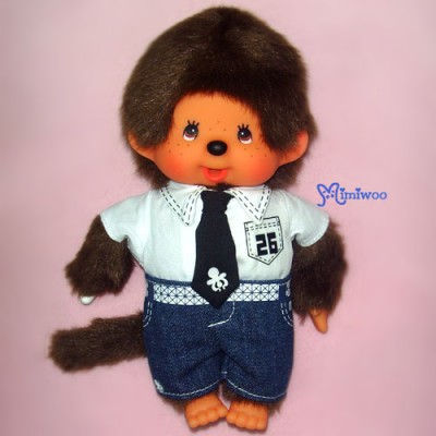 222700 Sekiguchi Monchhichi S Size Dressed Tie Shirt Jeans Boy ~ 