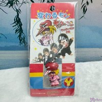 233650 小雙俠 x Monchhichi 3cm Mini Mascot Phone Strap Keychain - 愛子