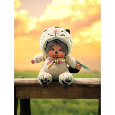 242340 Monchhichi x Jacob Cat S Size 16cm Sitting Plush ~ RARE ~ 242340 Monchhichi x Jacob Cat S Size 16cm Sitting Plush ~ RARE ~
