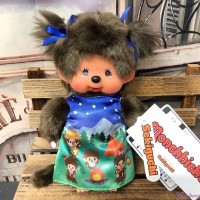 243082 Monchhichi S Size Printed Dress Girl Camping Design ~ NEW ~ 