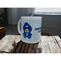 25-O-0122  Japan J-League Soccer Club GAMBA OSAKA x Monchhichi Mug Cup