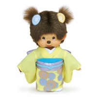256365 Monchhichi 20cm MCC Kimono Chrysanthemum Girl 菊花 和服 