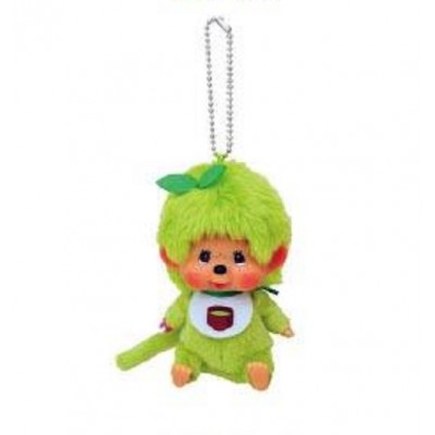 261185 Big Head Monchhichi Mascot SS Size Keychain Matcha Green Tea 大頭 抹茶 吊飾 