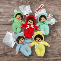 2671set5 Monchhichi 10cm Plush Birthday Mascot Birth Stone Keychain (Set of 5pcs)