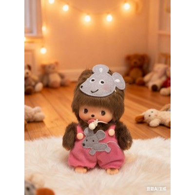 292680 Monchhichi Baby Bebichhichi BBCC Plush Year of Rat ~ RARE ~ 