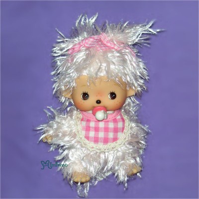 293770+293780 Monchhichi Baby Bebichhichi Mokomoko Boy & Girl ~ RARE ~