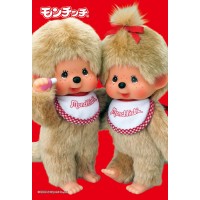 300375 Monchhichi 300pcs Jigsaw Puzzle Boy & Girl Beige (Made in Japan) 