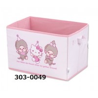 303-0049 Hello Kitty x Monchhichi Folded Storage Box L Size 25 x 38 x 25cm 303-0049 Hello Kitty x Monchhichi Folded Storage Box L Size 25 x 38 x 25cm