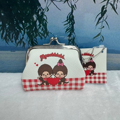 377092 Monchhichi 8.5 x 7.5 x 2cm PU Leather Coin Bag Mascot - White 377092 Monchhichi 8.5 x 7.5 x 2cm PU Leather Coin Bag Mascot - White