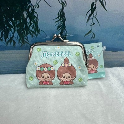 377108 Monchhichi 8.5 x 7.5 x 2cm PU Leather Coin Bag Mascot - Green 377108 Monchhichi 8.5 x 7.5 x 2cm PU Leather Coin Bag Mascot - Green