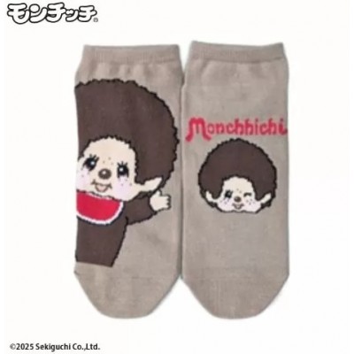446-4990 Monchhichi Adult Socks 100% Cotton (Size 23-25cm)  