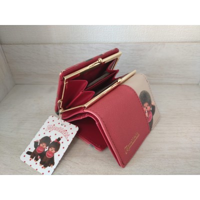 54224 Monchhichi Purse with Coin Bag PINK ~ NEW ~ 