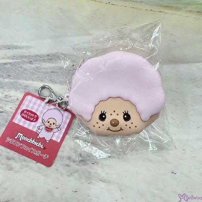 54252  Monchhichi Silicon Coin Bag Purse Pink