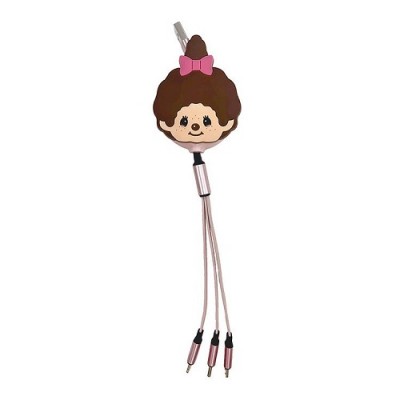 56454 Monchhichi Smart Phone USB Charge Cable - Girl