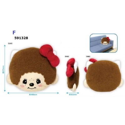 591328 Monchhichi x Hello Kitty Cushion 40 x 37cm ~~ NEW ~~ 