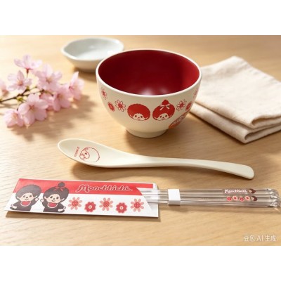 713070 Sekiguchi Monchhichi 18.5cm Methacrylic Resin Spoon ~ Made in Japan