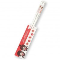 713087 Sekiguchi Monchhichi 23cm Methacrylic Resin Adult Chopsticks ~ Made in Japan
