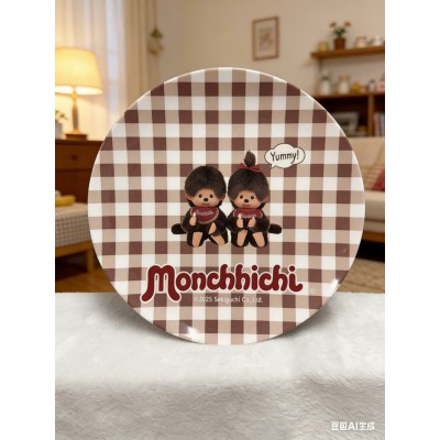 714788 Monchhichi Resin Plate Checker ~NEW