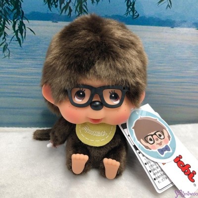 726271+88+95 HONG KONG Exclusive - Eyeglasses Big Head Sitting Monchhichi (3pcs Set) 