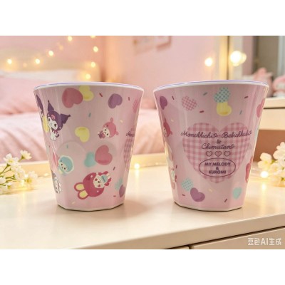 738401 Monchhichi Bebichhichi Chimutan Melody Kuromi Resin Cup