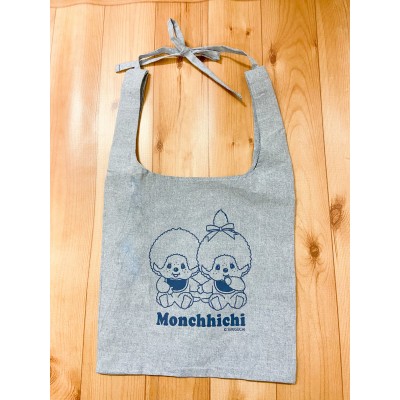 743291 Graffiti Monchhichi 33 x 33cm Marche Tote Eco Bag - Blue