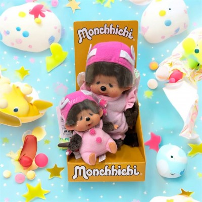746460+246014 Monchhichi Butterfly S Size Plush + SS Size Keychain  ~  Japan Limited ~ PRE-ORDER ~